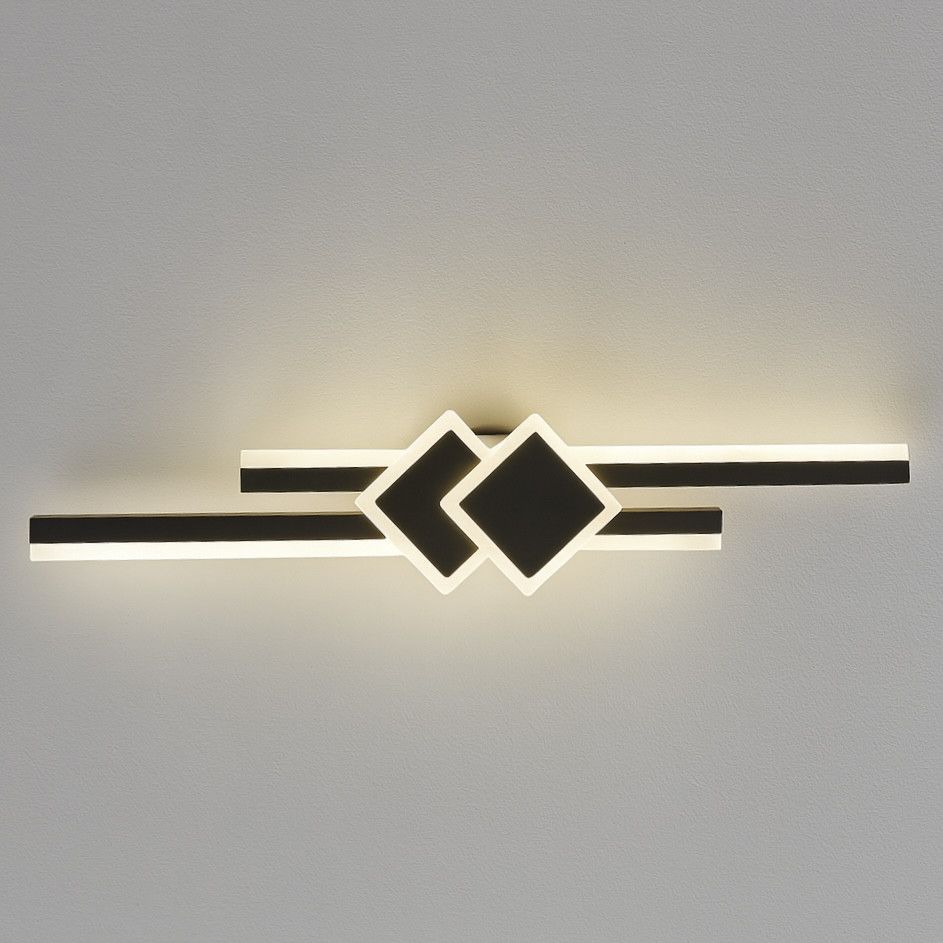 Настінне Led бра довжина 67 см чорно-біле (VK33279-650 BK)