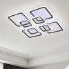 Led люстра квадратной формы до 25 м² с пультом управления 145 Вт Geometry Black (A8060/4+4BK LED 3color)