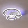 Біла Led-люстра до 20 м² на три кільця на 168 Вт Sirius 77665/3 WT