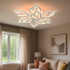 Біла світлодіодна Led-люстра освітлення до 20 м² з пультом 140 Вт
