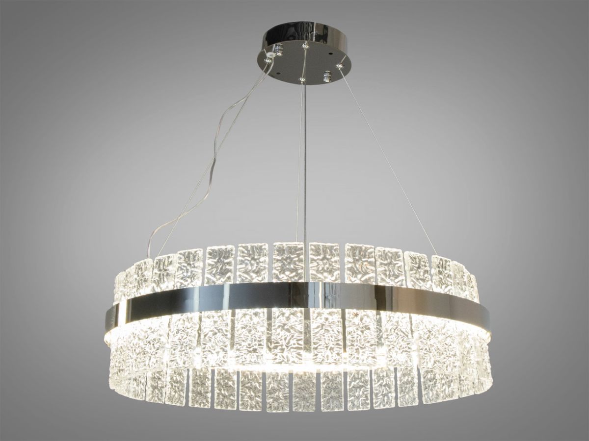 Підвісна кришталева люстра до 18 м² для вітальні 82W (828/600CH)