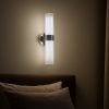 Елегантне хромована світлодіодне Led-Бра циліндричної форми Q2/2HR