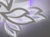 Світлодіодна Led-люстра до 30 м² з пультом на 9 пелюсток у білому корпусі 164 Вт (1189/6+3 Wh)
