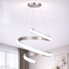Сучасна світлодіодна LED-люстрадо 20м²  Rose Gold Satin Helix 117 Wt Рожеве золото сатин