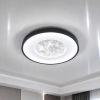 Світлодіодна Led люстра 100 Wt кругла до 20м² Marble (A3092-500 BK+WH)