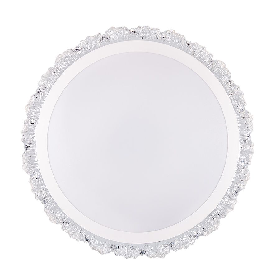 Накладна стельова LED-люстра 50 см у білому кольорі 54W (7871076 WH)