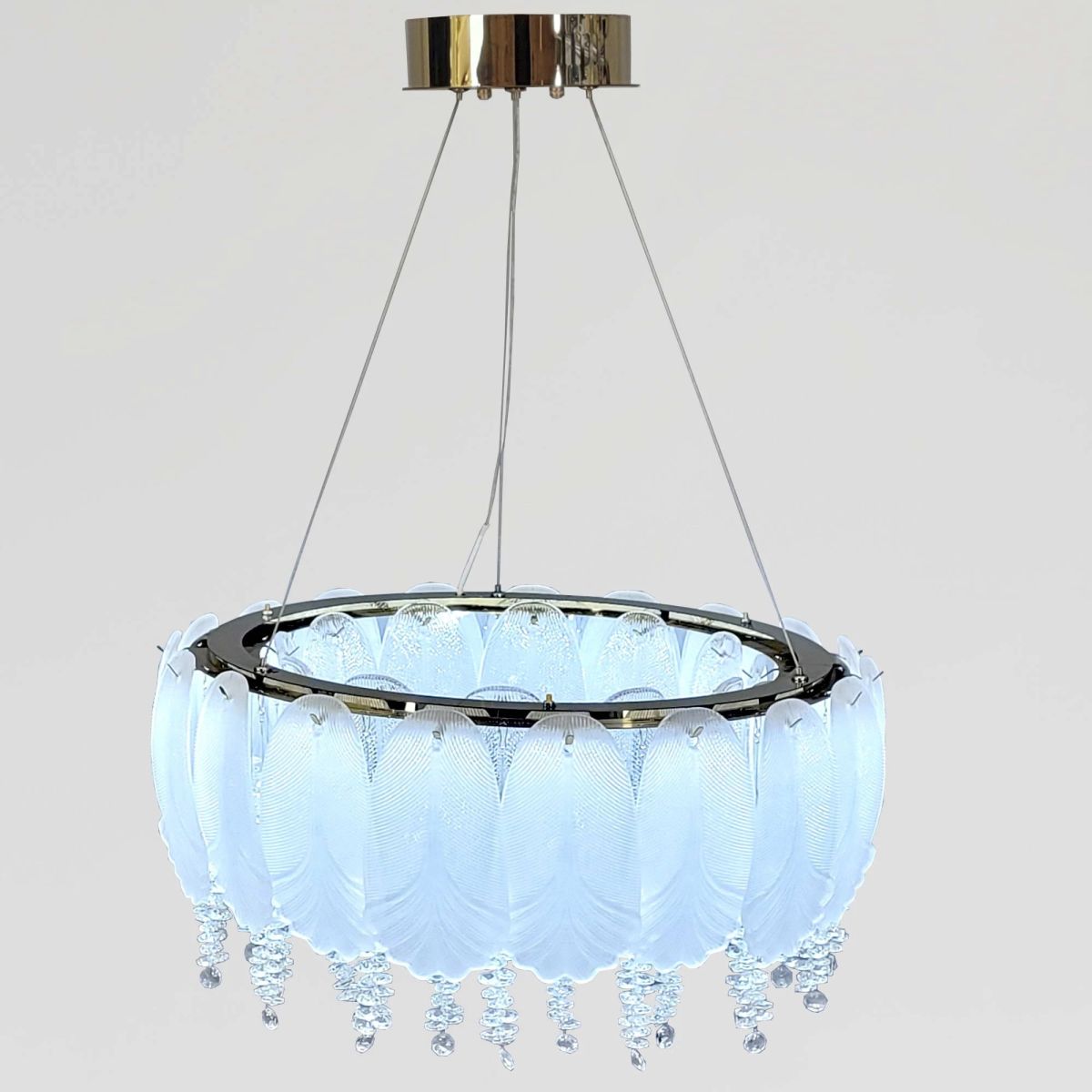 Світлодіодна кришталева Led люстра 95 Wt  до 25м²  "Royal Blossom LED" (7097/550GD)