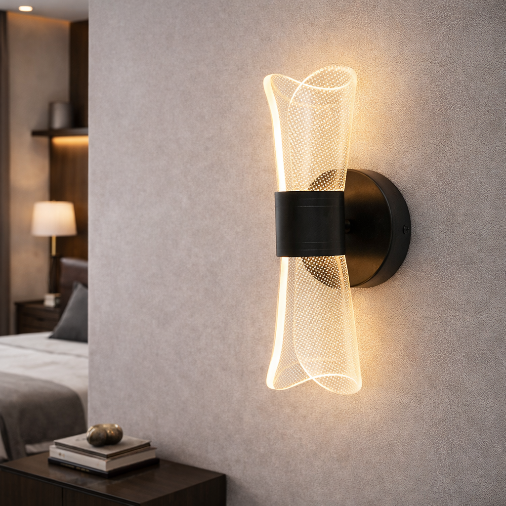 Настінне LED бра чорного кольору "Modern Soft Loop", 3.5W (774W2520 BK)