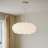 Підвісна LED люстра 72W Luce di Nuvola у формі хмари 55 см з пультом та додаток, біла (797MD6013-550)
