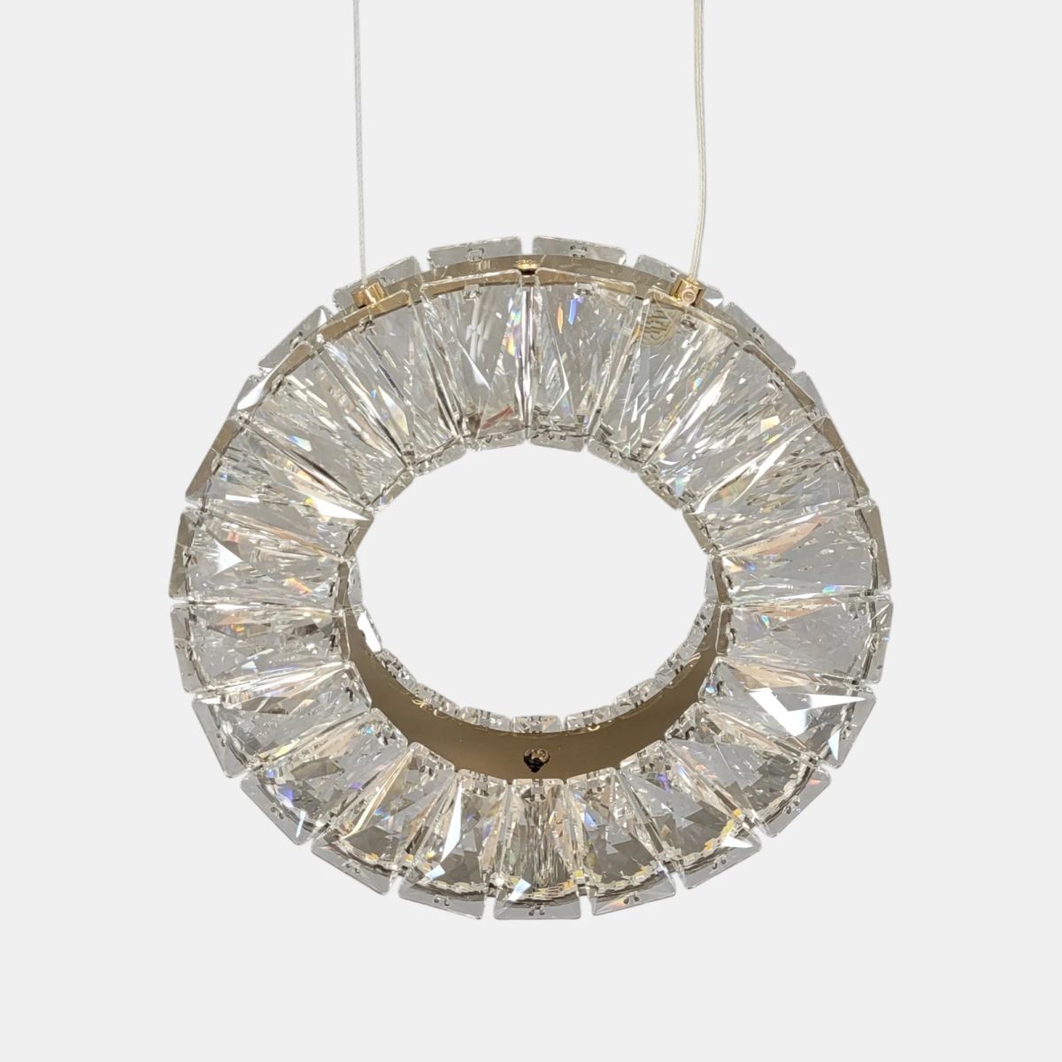 Сучасний кришталевий LED-підвіс 21 см в золотому кольорі 14W (7270/200GD)