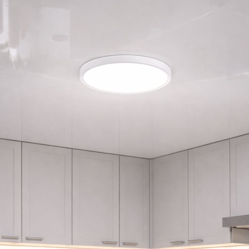 Світлодіодний Led світильник 22 Wt круглий 30 см білого кольору (Eclipse Ring DL5R 22W Black)