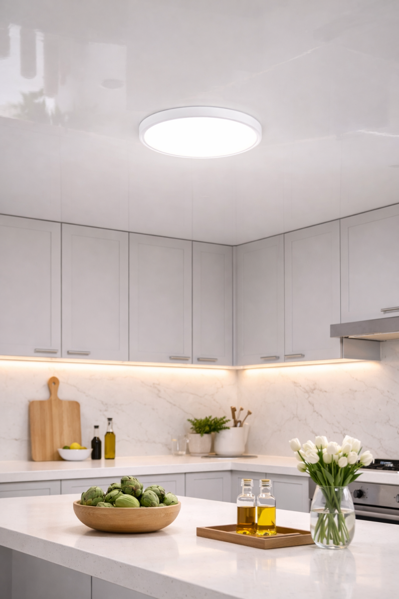Світлодіодний Led світильник 22 Wt круглий 30 см білого кольору (Eclipse Ring DL5R 22W Black)
