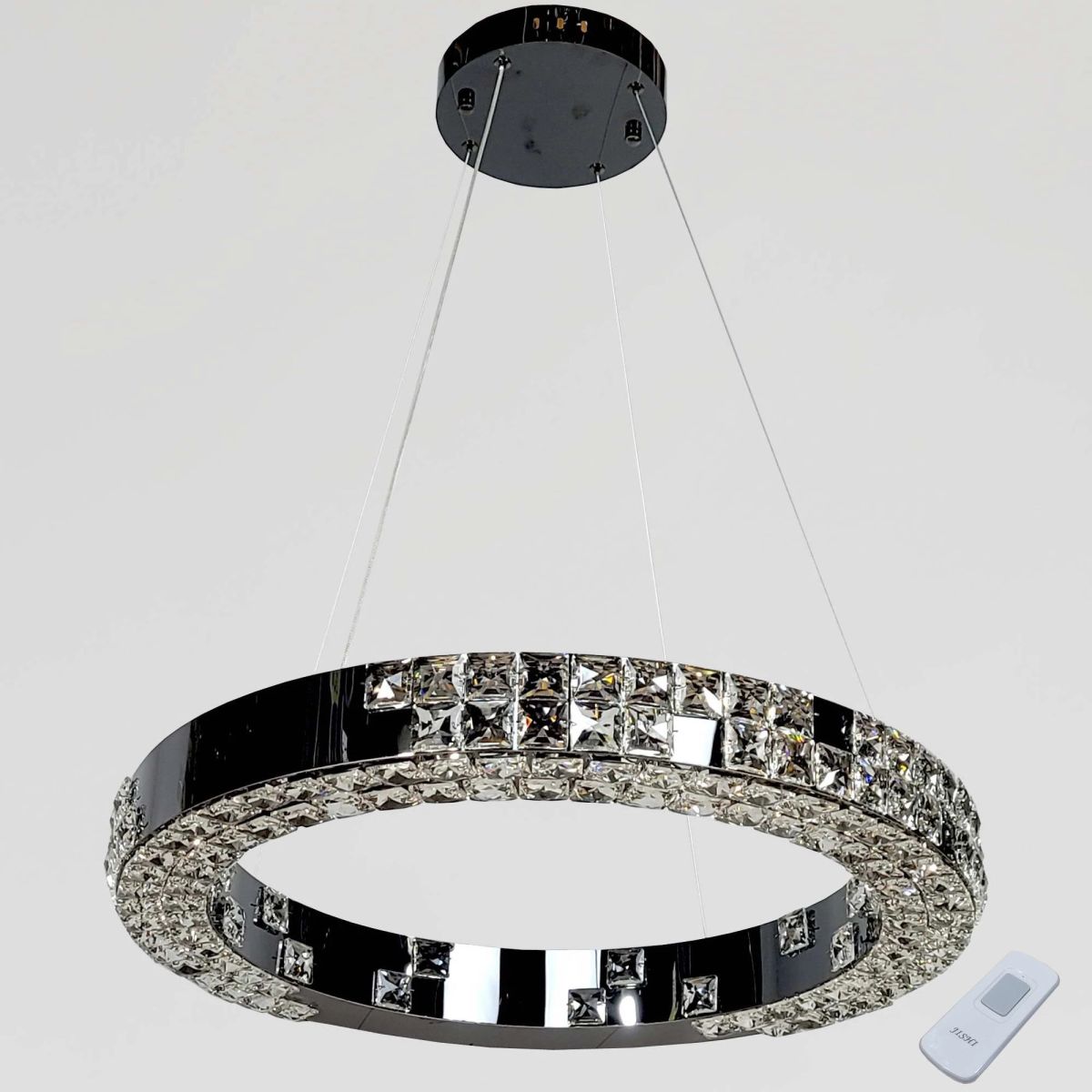 LED-люстра кільце 60 см чорний онікс (7712/600-BK)