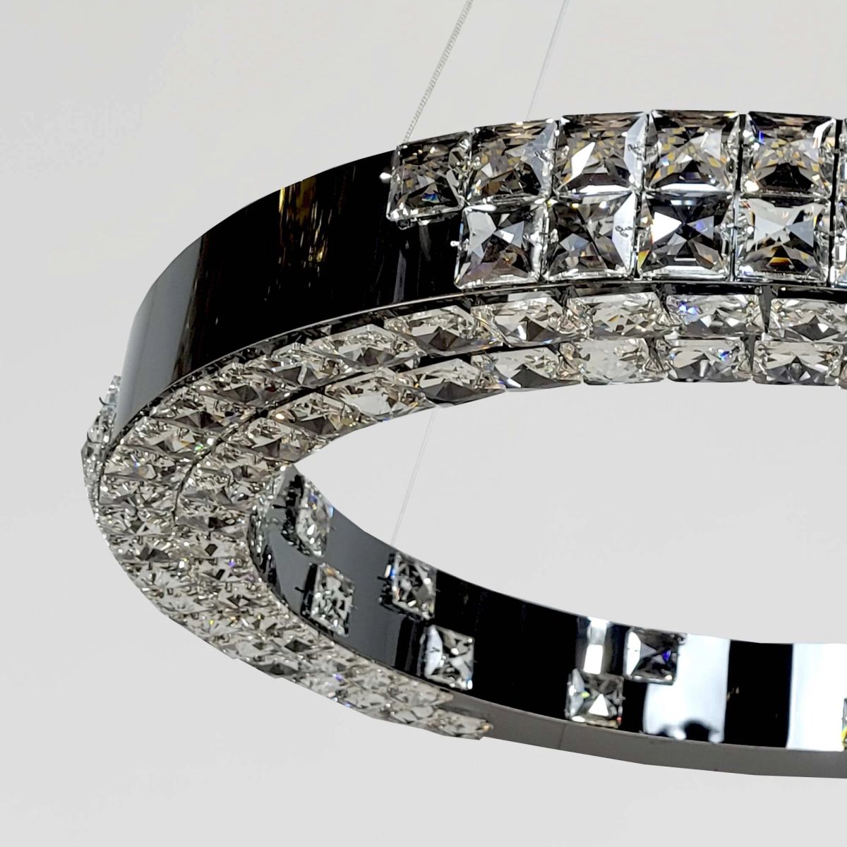 LED-люстра кільце 60 см чорний онікс (7712/600-BK)
