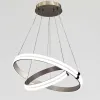 Світлодіодна підвісна Led до 25м² люстра 2 кільця 126 Wt (MD78099/60+40CF)