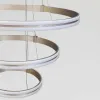 Каскадна підвісна LED люстра 3 кільця до 35м² "Triple Ring Eternity Satin Gold" (MD78099/80+60+40CF)