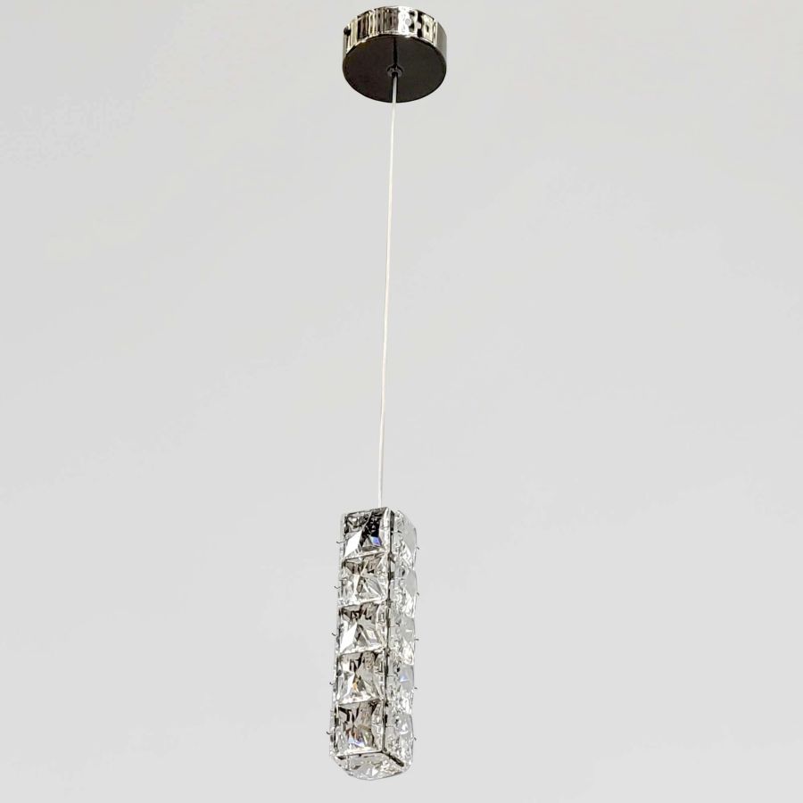Сучасний кришталевий LED-підвіс 9W (7906/1A BK)