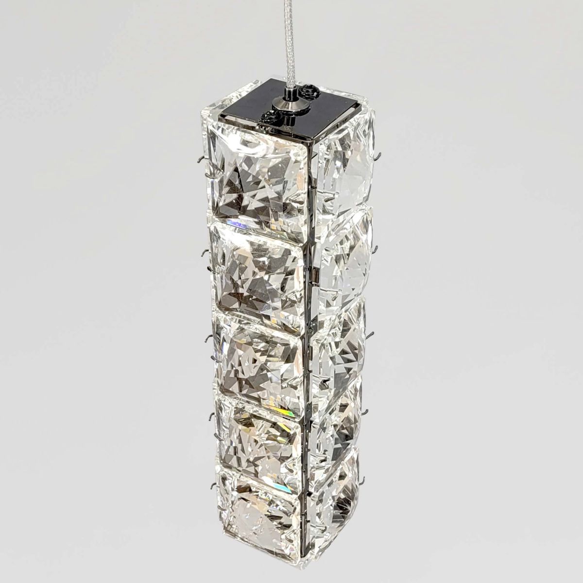 Сучасний кришталевий LED-підвіс 9W (7906/1A BK)