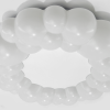 Світлодіодна стельова LED‑люстра до 18м² білий корпус модель 82069/A490