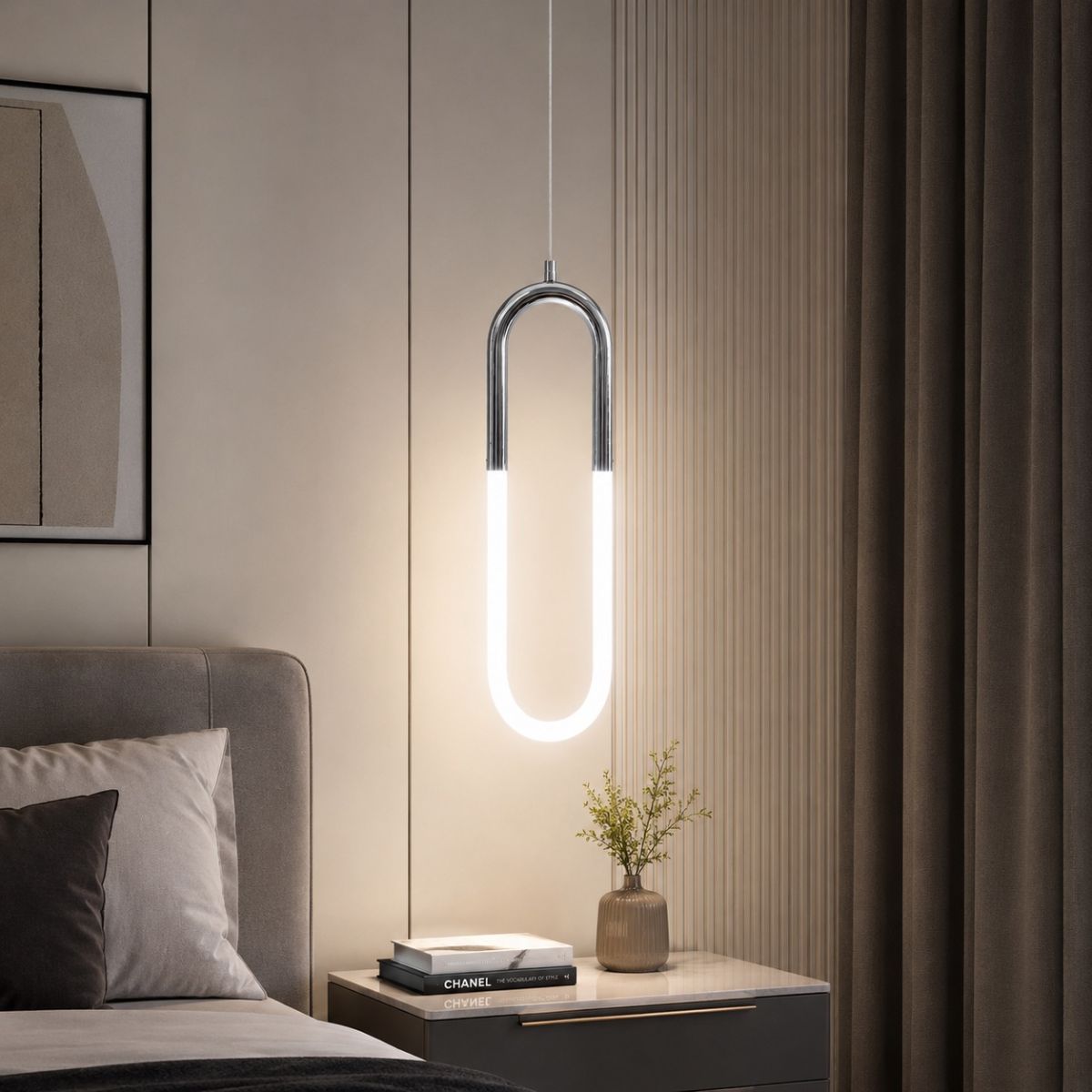 Підвісний LED-світильник ALG 21120/1 CH (18W, хром)