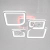 Світлодіодна Led люстра до 18м² з димером та пультом (8157/2+2WH LED 3color)