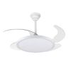 Світлодіодна LED люстра з вентилятором 40W, пультом керування (7943043/42 WH)
