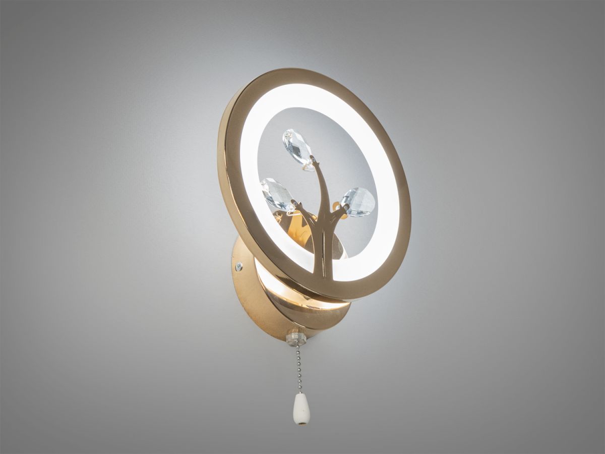 Настінне LED бра золотий модерн 16W (Golden Ring Modern 8135/1G)