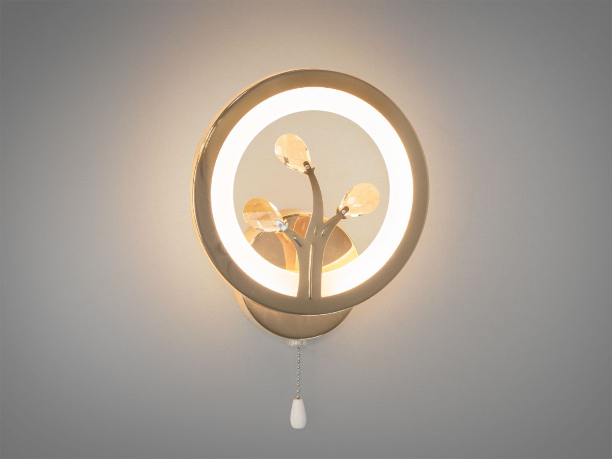 Настінне LED бра золотий модерн 16W (Golden Ring Modern 8135/1G)