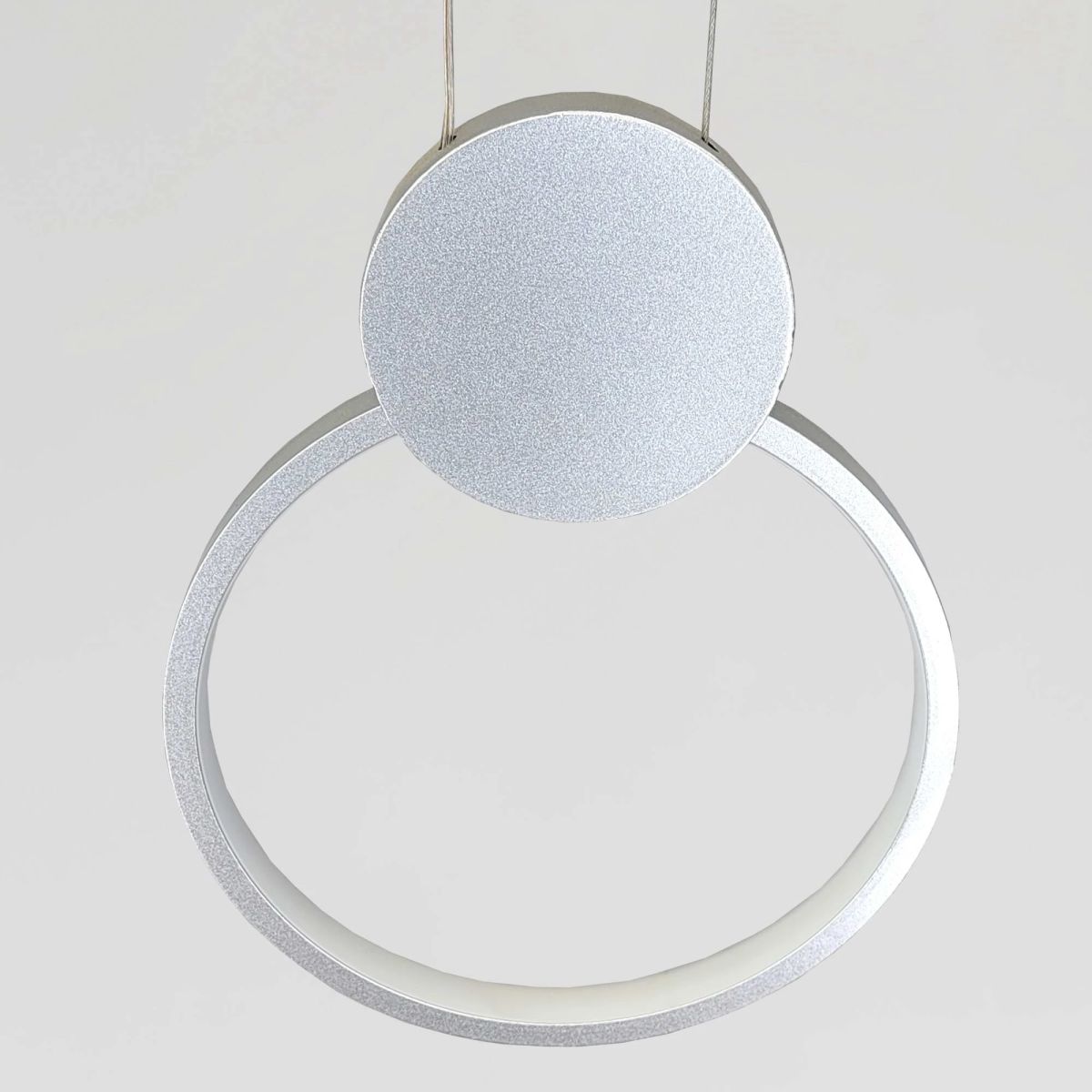 Підвісний світлодіодний світильник - кільце 11W (Silver Satin Orbit 8207BSL)