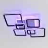 Люстра світлодіодна Led до 25 м² з пультом 150 Вт чорно-білий корпус (1140/6 BK)