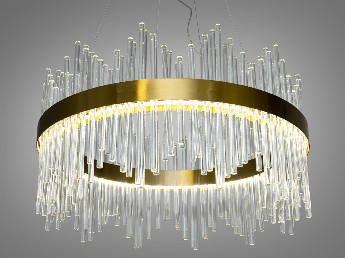 Люстра підвісна в стилі Art Deco 50 см, колір Золото, скляний орган «Organo Dorato» (839-500)
