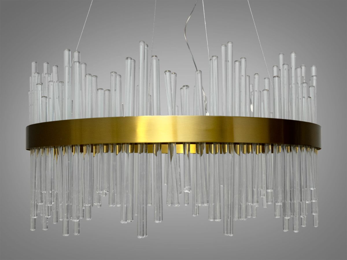 Люстра підвісна в стилі Art Deco 50 см, колір Золото, скляний орган «Organo Dorato» (839-500)