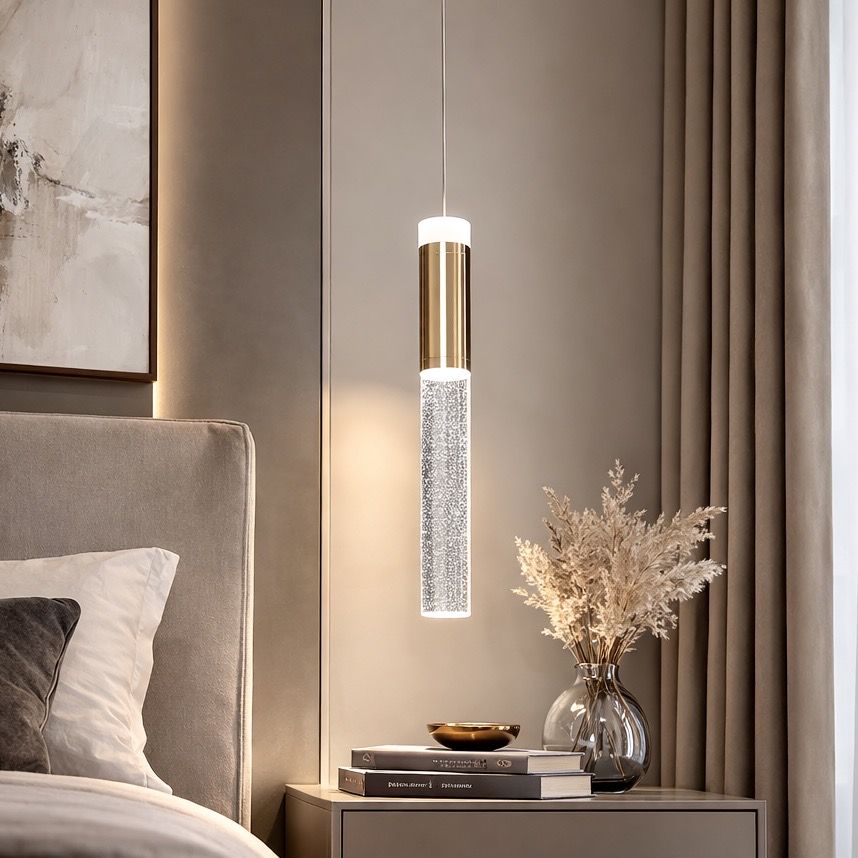Сучасний LED підвіс "Crystal Bubble Gold", 4W (J2549-1G)