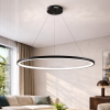 Світлодіодна Led люстра чорно кільце 100 см Minimalist Ring 7529832-1 BLACK LED