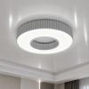 Світлодіодна Led люстра до 25м² у сірому корпусі 120 Wt Corruga  (9017-500 WH)