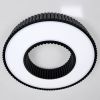 Світлодіодна Led люстра до 25м² у чорному  корпусі 120 Wt Corruga  (9017-500 BK)