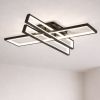 Сучасна Led люстра до 20м² чорний каркас 164 Wt Geometria Gravity
