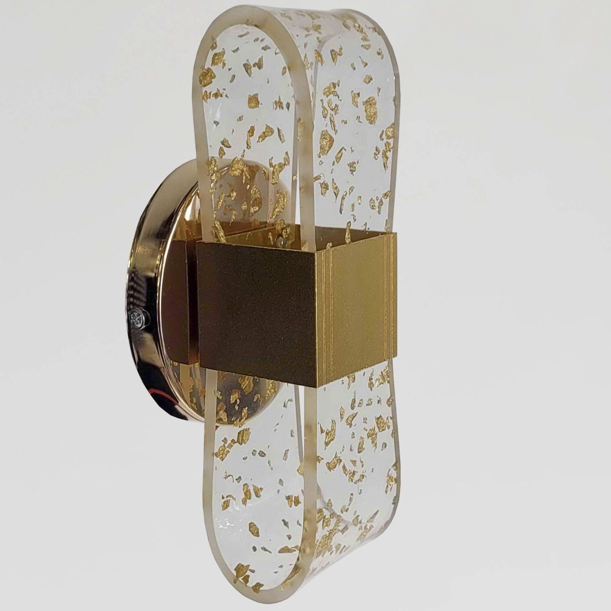 Настінний LED-світильник 20W золотого кольору з ефектом фольги Gilded Aura (901gd)