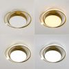 Сучасна стельова LED-люстра 100 Вт золотом корпусі до 23м² (A31-500 GD)