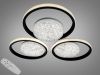 Светодиодная Led люстра до 15 м² з пульта 81 Вт 3 режима света ​(Triple Eclipse 9098/3+3A BK)