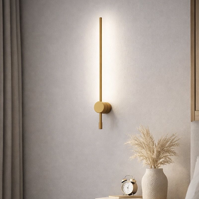 Подовжене свiтлодiодне Led-Бра 60 см у бронзовому корпусі Stick Bronze Minimal 2042/600 brass