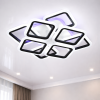 Світлодіодна LED люстра до 20 м² з пультом керування 110 Wt (AS8060/4+4BK LED 3color)