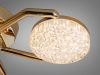 Стельова LED люстра до 13м² в кольорі золото з пультом Golden Penta Crystal (52W)