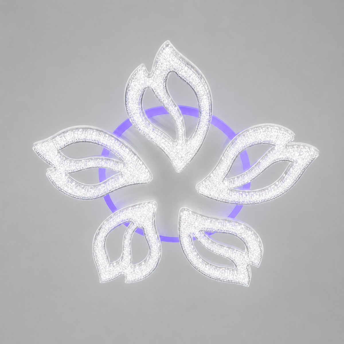 Стельова світлодіодна LED люстра до 18м² з пультом 80W колір Білий Aura Armonia (25100/5WH LED 3color dimmer)