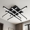 Сучасна Led  чорного кольору з пультом 120 Wt (IS 1039-6B BK)