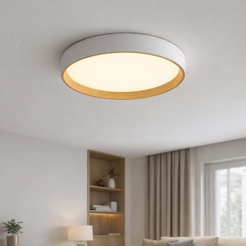Світлодіодна накладна Led люстра до 20м² білий корпус 72Вт Ø490мм  Ardero AL5087ARD ALMOND