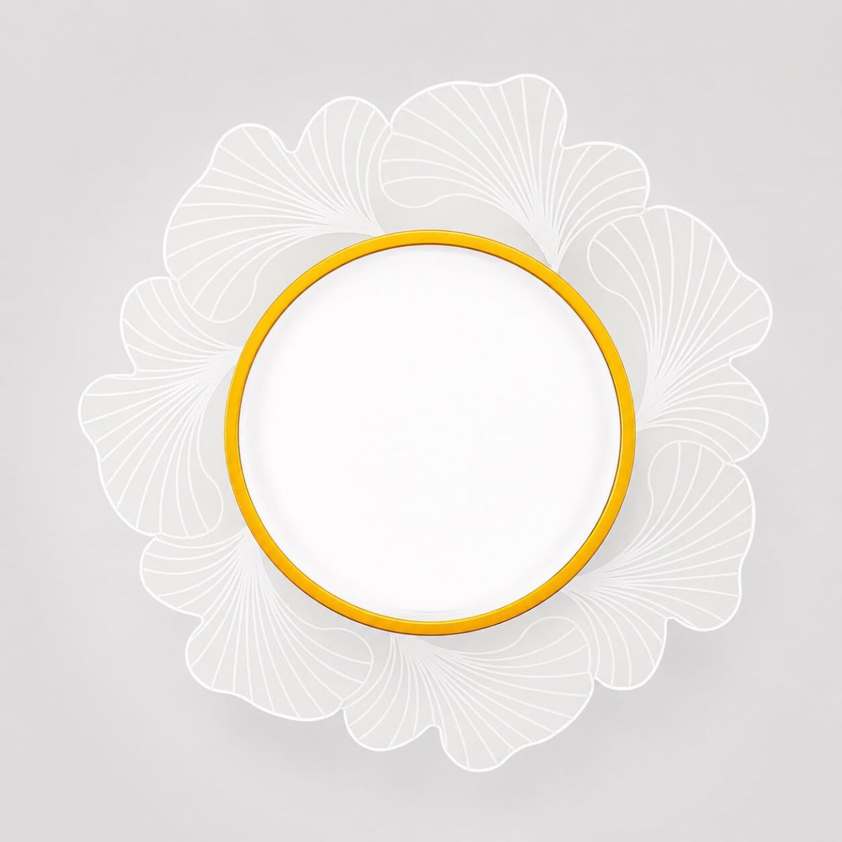 Світлодіодна Led люстра біла зі золотом з акриловим розсіювачем Floral Petal Smart (7871040)