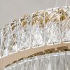 Кришталева LED-люстра 105W Золото з пультом дистанційного керування (575/600+420G)
