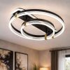 Світлодіодна Led люстра до 18м² сучасний дизайн чорний корпус Orbital Double Black