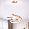 Підвісна Led люстра на площу до 25 м² колір золото потужність 149 Wt Golden Orbit Harmony